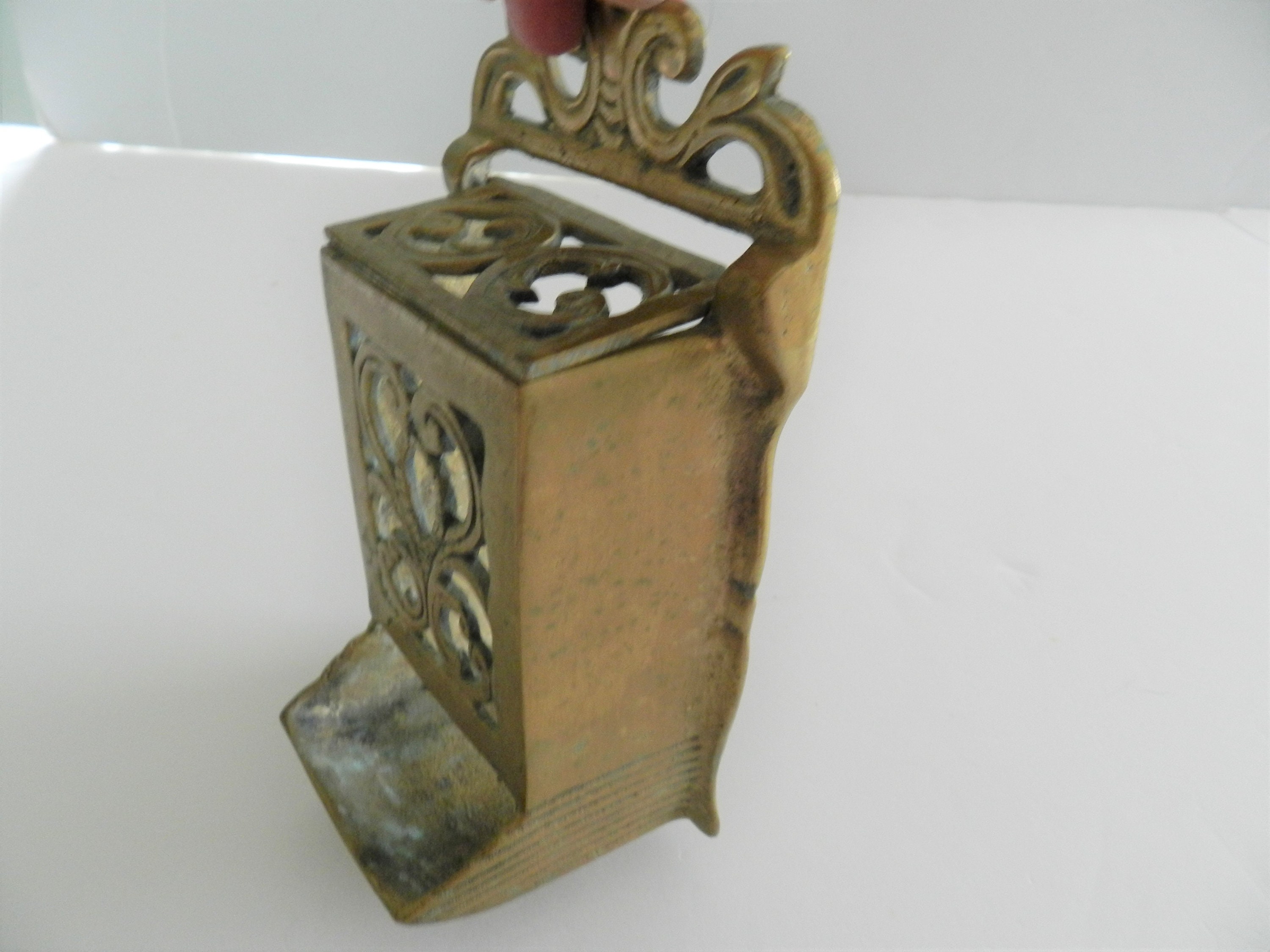 Brass Match Holder Vintage Match Holder Box Matches Retro Etsy