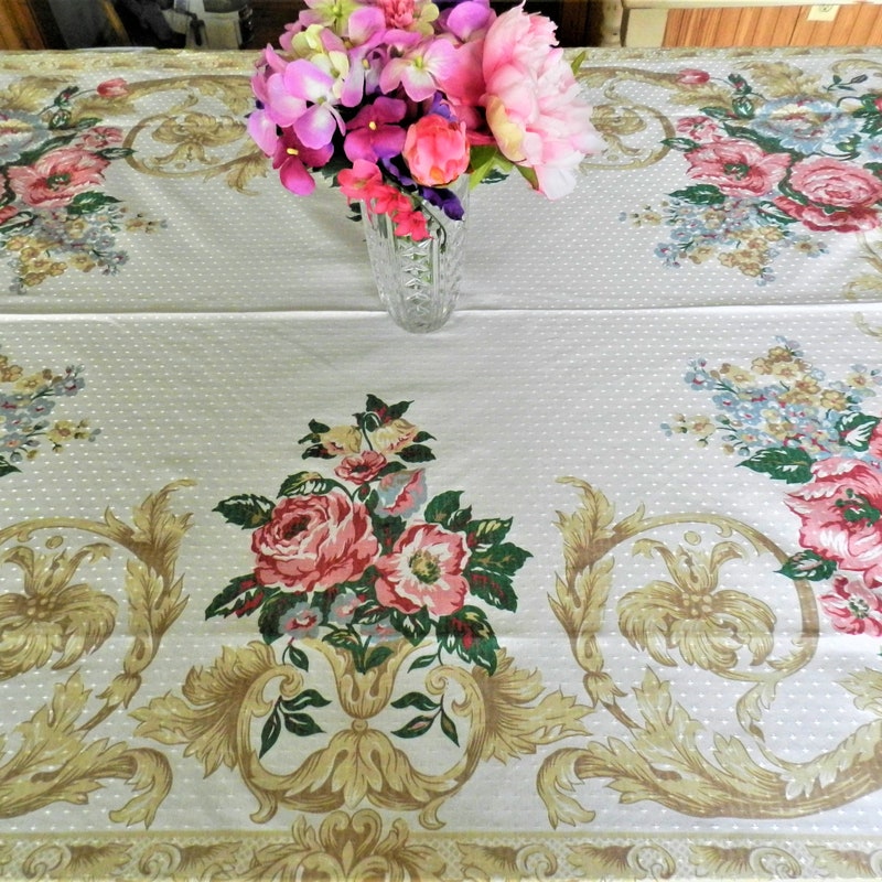 Pink Tablecloth Pattern Blush Pink Tablecloth - Etsy