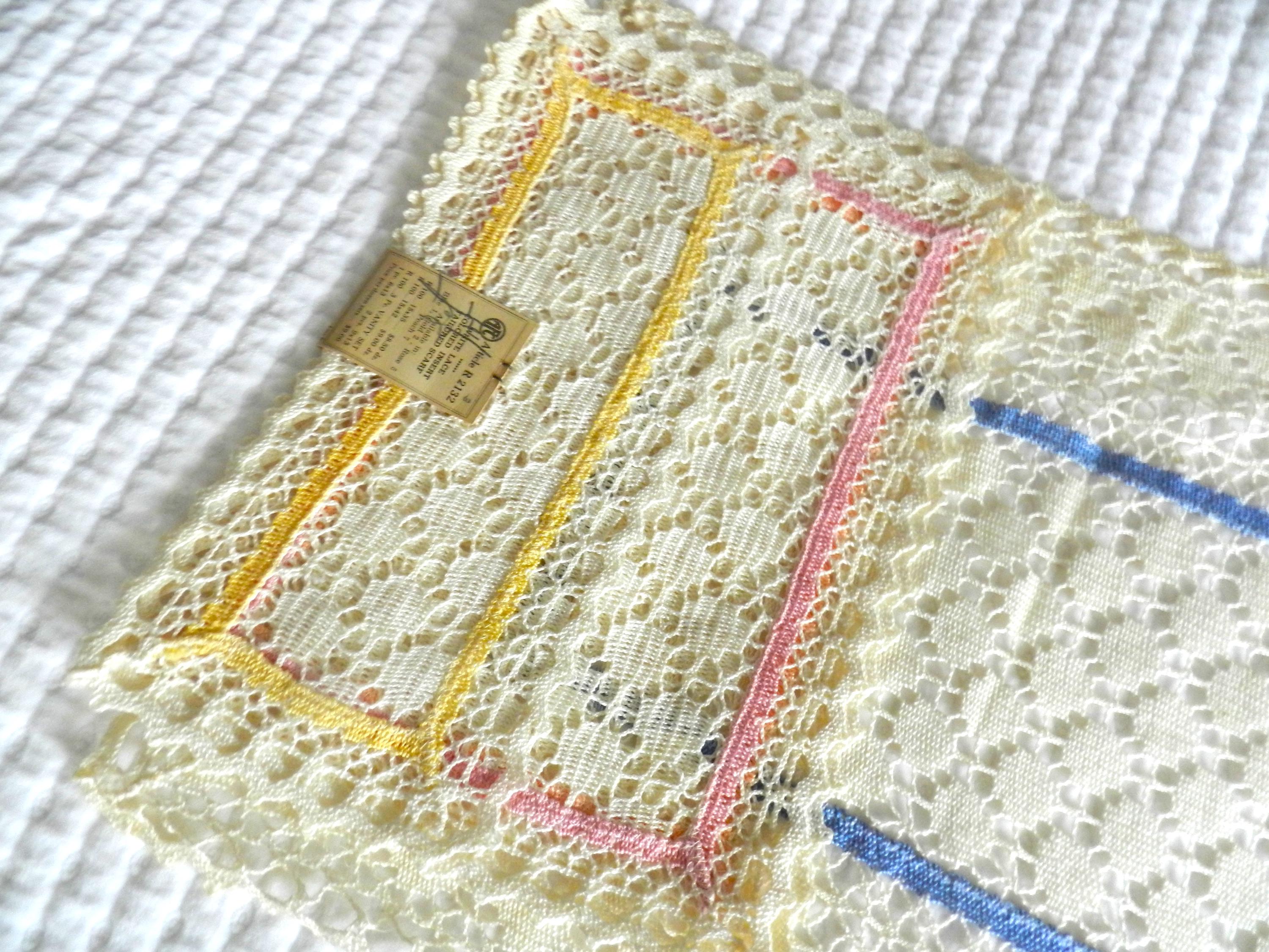 Lace Dresser Scarf Set - Etsy