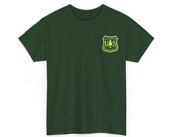 Shirt United States Forest Service, shirt US Forest Service USDA patch, T-shirt National Park, T-shirt USF Shield, shirt US Forest Service
