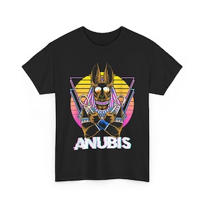 Anubis Ancient Egyptian Unisex Heavy Cotton Tee, Ancient Egypt T-Shirt, Egyptian God Shirt, Mythology Gift, Pharaoh Tee