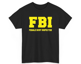 T-shirt corps féminin du FBI, FBI - chemise d'inspecteur Femboy Bussy, t-shirt d'inspecteur FBI Femboy Bussy, chemise fbi drôle, chemise de corps féminin fbi
