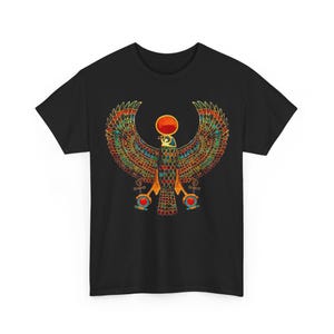 Egyptian Horus Falcon Tee, Ancient Egypt Unisex T-Shirt, Egyptian Hieroglyph Shirt, Egyptian Deity Tee, Egyptian Symbol Top, Hieroglyphic