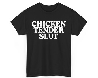 Chicken Tender Lover T-Shirt: Funny Foodie Humor, Sarcastic Tee