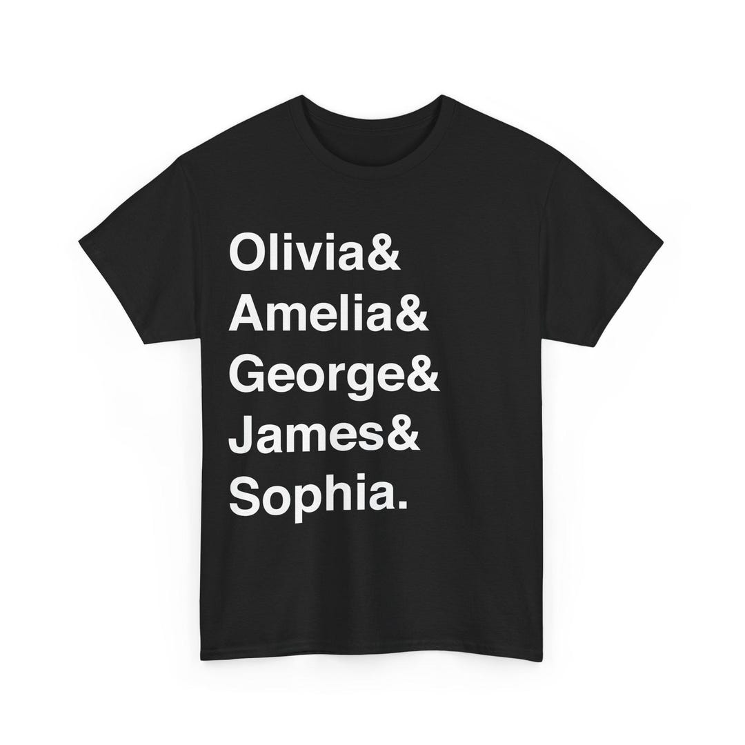 Custom Name List Shirt, Helvetica Font Name List, Funny List T-shirt ...
