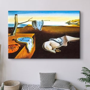 Salvador Dali &#39;Persistence of Memory&#39; Surrealist Art Print