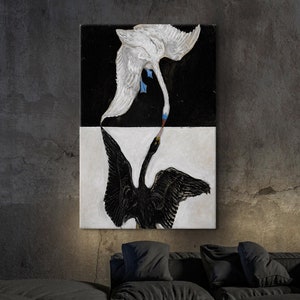 Póster de El cisne n.º 1, impresión de Hilma Af Klint, impresión de arte abstracto para pared, pintura moderna, póster de arte abstracto, impresión de alta calidad, reproducción