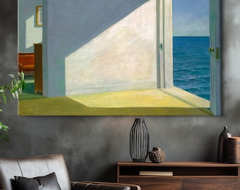 Canvasafdruk 'Rooms By The Sea' van Edward Hopper: decor Sommerhaus