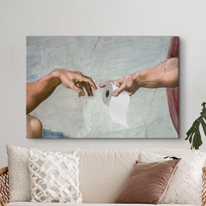 Poster divertente per il bagno, decorazione per il water, decorazione da parete per il bagno, poster per il bagno, regalo scherzo, stampa per il water, arte murale divertente, arte in vetro per il water