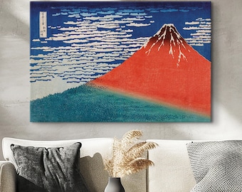 葛飾北斎の富士山版画：日本のアート壁装飾 - Etsy 日本