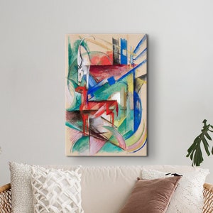 Franz Marc Animals Painting: Farmhouse Canvas Wall Decor