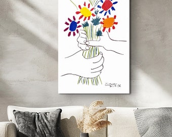 ピカソ 花束 リトグラフ 1958年 Pablo Picasso（パブロ・ピカソ）「花束」Bouquet リトグラフ