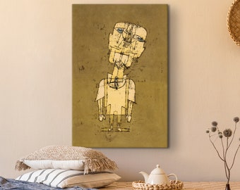 Paul Klee Print: Ghost of a Genius, Cubist Wall Art