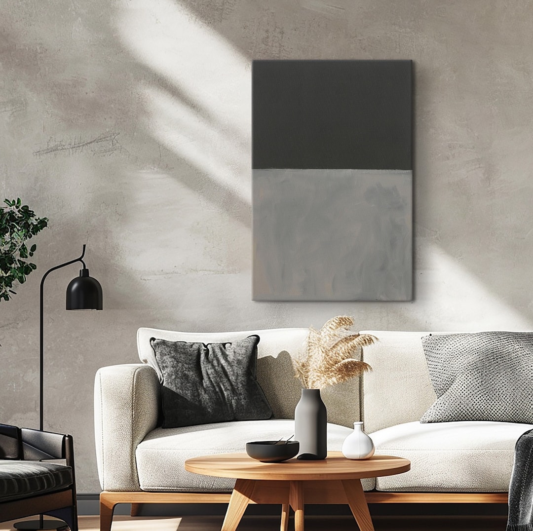 Mark Rothko Gray Square Mark Rothko Gray and Black Exhibition Poster: Expressionism Art - Etsy