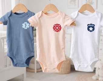 Custom First Responder Baby Onesie | Police, Fire, EMS