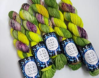 Handgefärbtes Garn, 20 g/80 m, Mini Skeins, Sockenwolle zum Stricken & Häkeln, Garnfarbe, Garn, Garn für Socken, Knäuel Mini