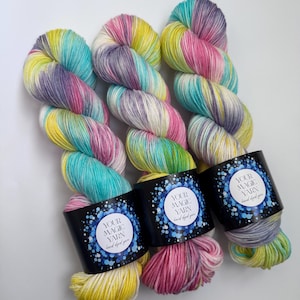 Hand dyed Painted Yarn, 100g Skein, gift for Christmasе, merino blend, socks yarn, gift for a knitter, fingering weight yarn, indie yarn