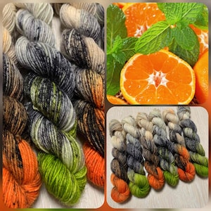 Set 6x20g,  sock yarn, hand Dyed, Sock Yarn, Fingering Sock Yarn, aran, dyed yarn, yarn for socks, merino wool yarn,