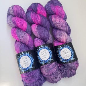 Hand dyed Painted Yarn, Perfect for Socks, 100g Skein, super soft yarn, merino blend, socks yarn, gift for a knitter, yarn, indie yarn