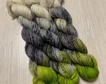 Neon Halloween Vibes: 20g Hand-Dyed Sock Yarn - Fingering Weight Merino Wool for SocksNeon yarn, Sock Yarn, Fingering Sock Yarn, Hand Painte
