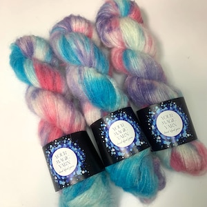 Hand dyed yarn baby alpaca, alpaca and merino, super soft yarn, gift for knitter, 50g skein, hand dyed paint yarn