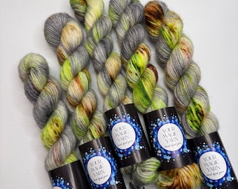 Handgefärbtes Garn, 20 g/80 m, Mini Skeins, Sockenwolle zum Stricken & Häkeln, Garnfarbe, Garn, Garn für Socken, Knäuel Mini