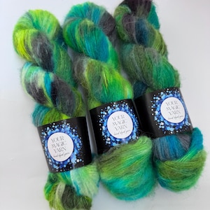 Hand dyed yarn baby alpaca, alpaca and merino, super soft yarn, gift for knitter, 50g skein, hand dyed paint yarn