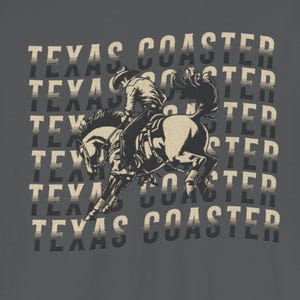 Texas Rodeo Shirt Two Sided, Texas Coaster Cowboy Western Graphic Tee