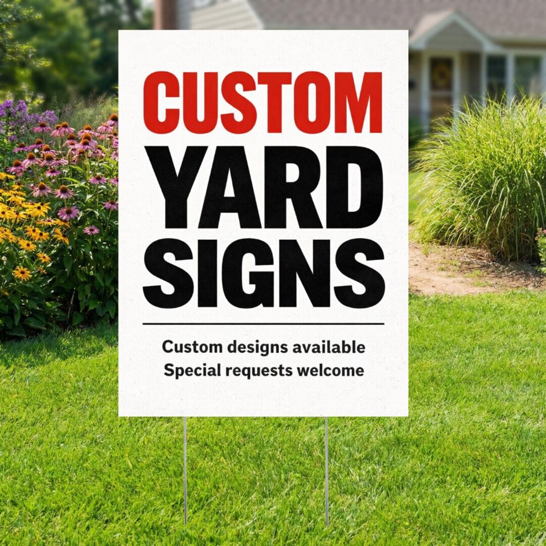 Request Signs Custom Yard Sign, Special Request Welcome, Lawn Sign - Etsy