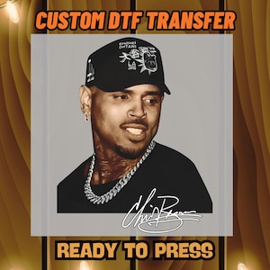 Breezy Bowl XX Tour DTF Transfer, Chris Brown Heat Transfers, Chris Brown Retro Music Tour Y2k Fan Gift Dtf, C.Brown  Iron-On Decal