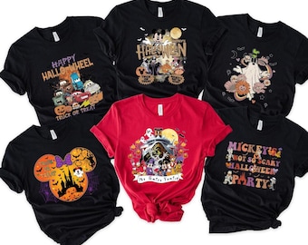 Mickey And Friends 70+ Different Designs Halloween Shirt, Disneyland Halloween Shirt, Disney Family Matching, Disney Halloween Family Shirt