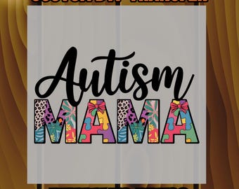 Autism Mom DTF Transfer, Autism Awareness Heat Press, Puzzle Piece Iron On, Ready to Press DTF, Support Mom Shirt Print