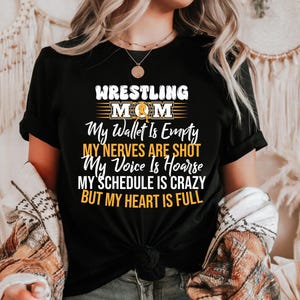 Wrestling Mom Portemonnaie ist leer, Herz ist voll SVG PNG, Wrestling Mama SVG, Wrestling Mama, Geschenk Wrestling Design Sofort Download