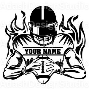 Football Player Svg , Football Name Svg, Football Shirt Svg, Football season, Customize Football name svg,  Football team