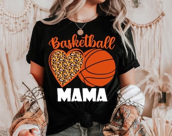 Basketball Png, Basketball Mom Png, Basketball Game Day Png, Basketball Mama Png Sublimation, Retro Basketball leopard Png Shirt Design