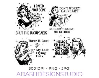 Shut The Fucupcakes Svg Png Funny Svg Bundle Vintage Aesthetic Png Funny Retro Graphic Png Funny Sarcastic Saying 90s Vintage Digital File