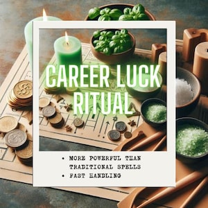 CAREER LUCK RITUAL – Attract Job Opportunities, Boost Success & Unlock Financial Growth with Magical Energy