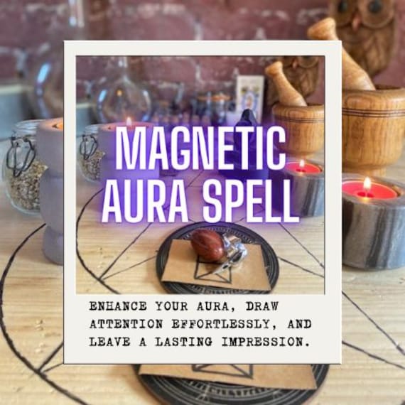 MAGNETIC AURA SPELL – Attract Attention, Amplify Your Charm & Radiate Irresistible Energy (Digital files included)
