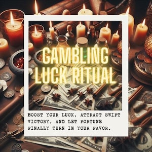 GAMBLING LUCK RITUAL – Attract Big Wins, Boost Risky Chances & Manifest Prosperity in Games of Fortune (Digital files included).