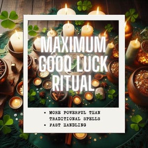 Rituale MASSIMA BUONA FORTUNA, Energia positiva, Prosperità, Successo, Opportunità, Fiducia, Caso. Il potere della magia del caos!