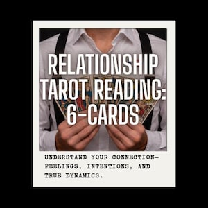 Beziehungs-Tarot-Lesung: 6-Kärtchen Marseille Legung (Digitale Datei)
