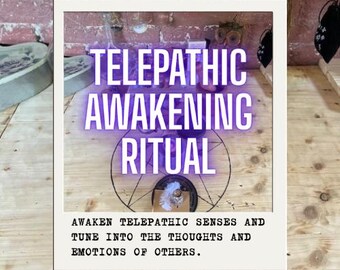 Telepathic Awakening Ritual – Psychic Clarity, Intuitive Bonds (Digital Files Included)