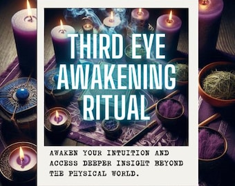 Ritual DESPERTAR DEL TERCER OJO – Desbloquea la intuición, la visión interior y el poder espiritual (archivos digitales incluidos).