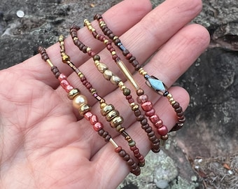 Seed bead bracelet