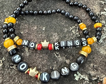 No Kings Bracelet- all funds donated to local organizing