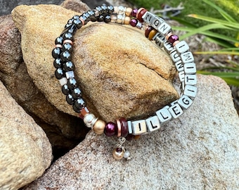 Illegitimi non carborundum  (Don’t let the bastards grind you down)- Double stranded bracelet set