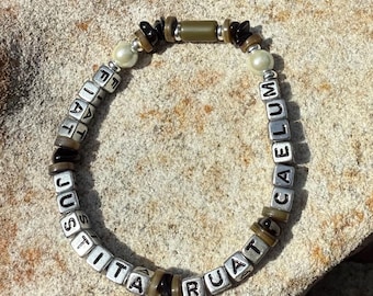 Fiat justitia ruat caelum - Let Justice be done … bracelet