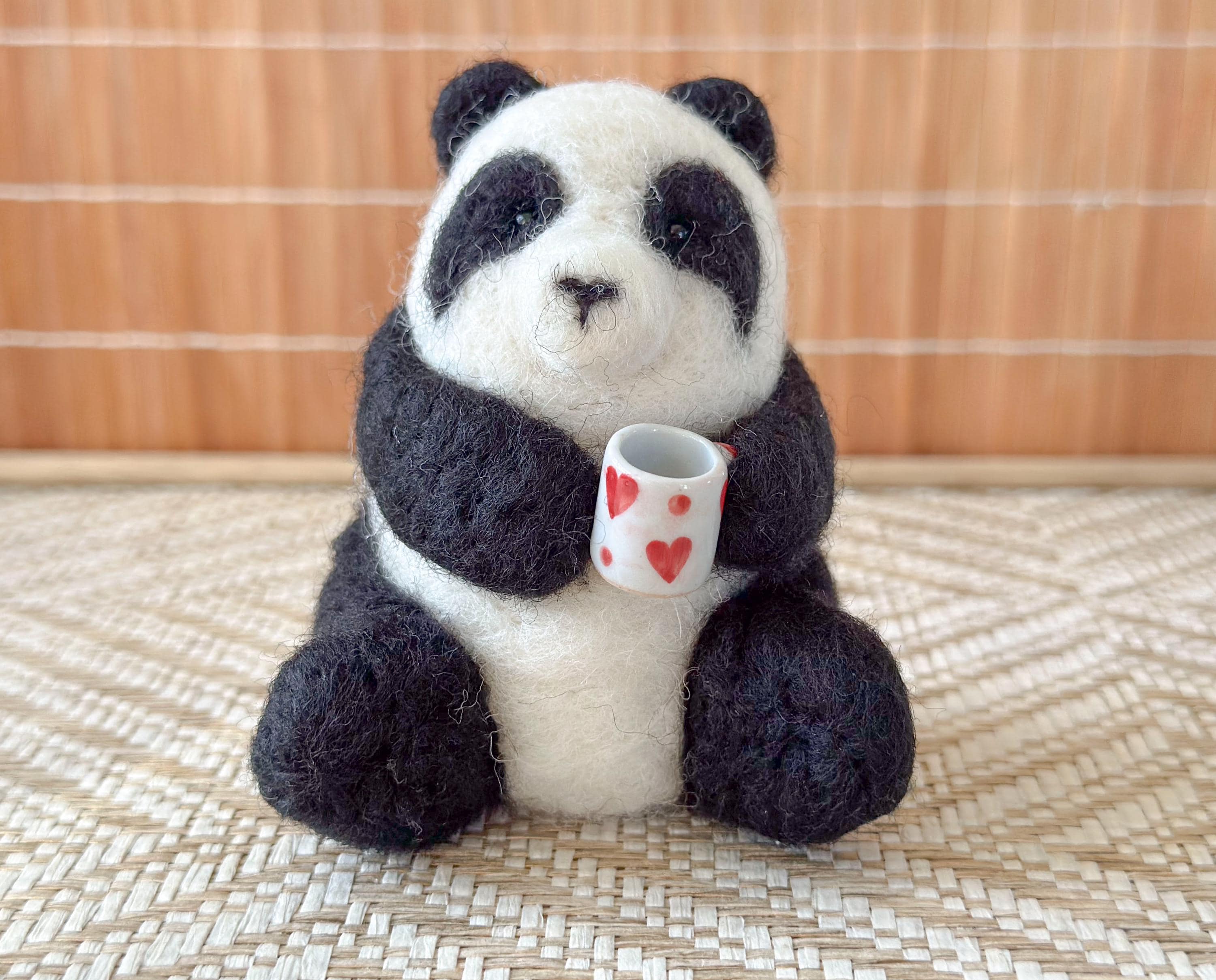 Needle Felted Panda - Etsy