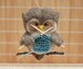Needle Felted Owl Ornament - Knitting 