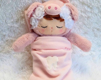 Personalized Tooth Fairy Pillow and Doll